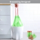 Green Drawstring Trash Bags